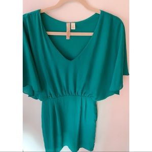 Small Francesca’s Prevett Teal Dress